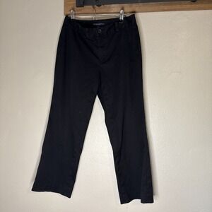 Banana Republic Harrison Black Stretch Wide Leg Pants Womens Size 6